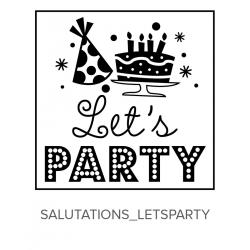Salutations_LetsParty Stamp