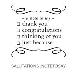 Salutations_NoteToSay Stamp